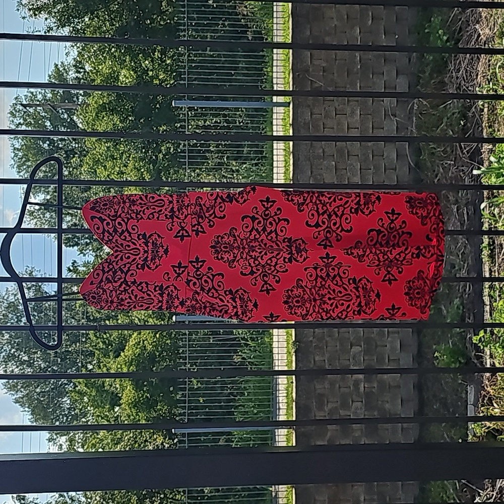 Strapless Velvet Brocade mini dress with POCKETS!